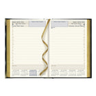 Brownline 2027 Executive Appointment Book Daily Planner with Sewn Binding - 7-1/8" x 4-7/8" - Assorted Colours - Trilingual-Shaded priority and notes boxes on
each spread
