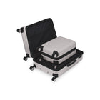 Bugatti Timeless Collection Hardside Luggage -2 Piece Set - Putty-Signature lined interior, top compression wall interior, and practical pockets to keep content organized and in place