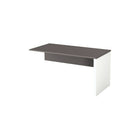 Bestar Connexion Collection Return Table - Sandstone/Slate-1" commercial-grade work surface resists scratches, stains and burns