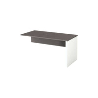 Bestar Connexion Collection Return Table - Sandstone/Slate-1" commercial-grade work surface resists scratches, stains and burns
