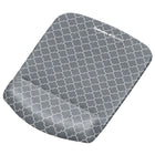 Fellowes PlushTouch Mouse Pad/Wrist Rest, Grey Trellis (9549702)-Innovative FoamFusion Technology provides superior comfort and softness to help relieve wrist pressure