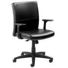 Nightingale EC1 Series Mid Back Conference Chair - Black-Enhanced with Enersorb memory foam seat for enhanced comfort and durability