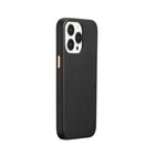 General Supply Goods + Co Vegan Leather Case with Metallic Buttons and MagSafe Compatible for iPhone 13/13 Pro - Black-Black