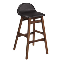Modway Juno Wood Bar Stool - Brown - Set of 2-Mid Century Wood Bar Stool