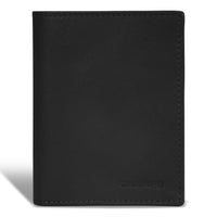 Champs Onyx Leather Vertical Wallet - Black-Leather Vertical wallet in gift box