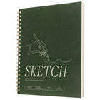 Gry Mattr Sketchbook - 50 lb - Coil Bound - 100 Sheets - Green-Coil bound