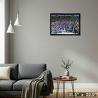 Tampa Bay Lightning 2021 Stanley Cup Champion Team Photo - Framed Canvas - 31" x 22"-Ready to hang - arrives fully assembled