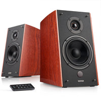 Edifier R2000DB Multifunctional Active Bluetooth Bookshelf Speakers - Brown-10 degree tilt angle directs sound toward ears to create a better listening experience