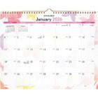 AT-A-GLANCE 2026 Watercolours Monthly Wall Calendar - 11-7/8" H x 14-7/8" W - English-Page size: 11-7/8" H x 14-7/8" W