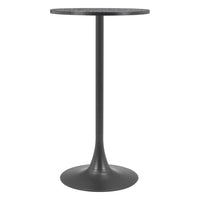 Zuo Bite Bar Table - Black-Faux Terrazzo MDF round shape tabletop