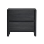 Manhattan Comfort Linda 24" Modern 2-Drawer Nightstand - Charcoal Grey-Modern Nightstand Perfect for Bedroom