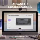 Logitech MX Mechanical Mini for Mac Minimalist Wireless Illuminated Keyboard - Tactile Quiet Keys - Space Grey-USB-C to USB-C rechargeable: MX Mechanical Mini for Mac stays powered up to 15 days on a full charge or up to 10 months with the backlighting turned off (3)
