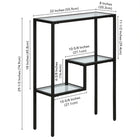Hudson&Canal Lovett 22"W Console Table - Blackened Bronze-10