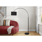 Monarch Specialties 9641 81"H Floor Lamp - Black Metal/Black Shade-Designed as both a decorative accent and a functional lighting solution, it brightens your space while enhancing the overall ambiance of your home or workspace