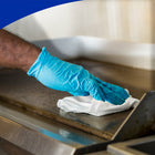 WypAll CriticalClean Heavy Duty Foodservice Cloths - Quarterfold Towels - White-Durable, absorbent cloths that stay strong for cleaning performance, features textured surface to pick up food particles.