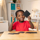Melissa & Doug Mini Scratch Art Notebook, 250 Pack (LCI5945)-Includes rainbow mini notes, a wooden stylus and a reusable "desktop dispenser" box to hold it all