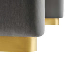 Modway Koda Performance Velvet Waterfall Ottoman - Brass/Storm Grey-9
