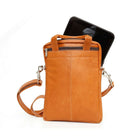 Ashlin Genuine Leather Laptop Bag - Medium Brown-Fits most 10" tablets/iPads