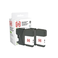 Staples Brother LC612PKS Remanufactured Ink Cartridge - Standard Yield - Black - 2-Pack-Compatible with: Brother DCP-165C, DCP-375CW, DCP-385C, DCP-395CW, DCP-585CW; MFC-250C, MFC-255CW, MFC-290C, MFC-295CN, MFC-490CW, MFC-495CW, MFC-5490CN, MFC-5890CN, MFC-5895CW, MFC-6490CW, MFC-6890CDW, MFC-790CW, MFC-795CW, MFC-990CW, MFC-J220, MFC-J265w, MFC-J415w, MFC-J615w, MFC-J630w