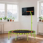 Soozier 50" Foldable Fitness Trampoline with Adjustable Handle - Bungee-Foldable design saves space, great for small apartments 