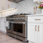 Kucht 48" KFX-X Series Pro Style Propane Gas Range - Stainless Steel-2 Years Limited Manufacturer Warranty