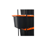 Hardware Machinery 5-Level Storage Rack Freestanding Steel Shelving Unit - Black-Strong steel frame with easy assembly and versatile use