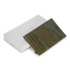 Champs Camo Leather Slim Cardholder - Green-Middle compartment