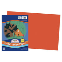 Prang Construction Paper - Orange - 12" x 18" - 50 Sheets-Heavyweight groundwood construction paper