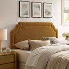 Modway Magnolia Upholstered Fabric King Size Headboard - Copper-Traditional Style Silhouette