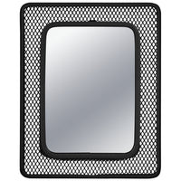 Locker Gear Magnetic Mesh Locker Mirror - Black-Sleek and functional - modern mesh design adds style and durability