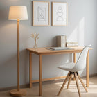 Decent Living Beech Wood Floor Lamp-Light Bulb not included