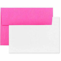 JAM Paper Blank Greeting Cards Set - A2 Size - 4.375" x 5.75" - Ultra Fuchsia Pink - 25 Pack-Color: Brite Hue Ultra Fuchsia Pink