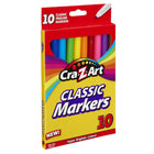 Cra-Z-Art Fineline Non-Washable Markers - 10 Pack-Cra-Z-Art markers feature tight fitting caps to preserve the life of the markers and keep the vibrancy of the colours. Our markers are are long-lasting, the ink is quick-drying to avoid smudges and maintains brightness over time