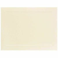 JAM Paper Blank Flat Note Cards - A2 Size - 4 1/4" x 5.5" - Ivory Panel - 100 Pack-Color: Ivory Panel Blank Note Cards