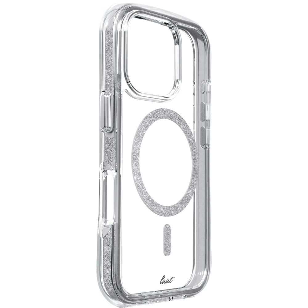 LAUT AERO SPARKLE MagSafe Case for iPhone 16 Pro Max - Crystal