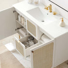 Modway Chaucer 48" Single Sink Bathroom Vanity - White-Rattan Weave Doors