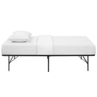 Modway Horizon Stainless Steel Twin Bed Frame - Brown-Generous 14" Storage Space
