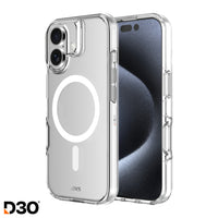 AXS Crystal Shield D3O MagSafe Compatible Phone Case for Apple iPhone 17 - Clear-8ft drop tested backed by D3O advanced protection materials 