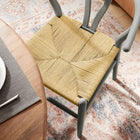 Modway Amish 32" Wood Dining Accent Chair - Light Grey-32" Height