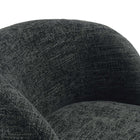 Modway Vesta Chenille Fabric Upholstered Swivel Chair - Carbon Black-8