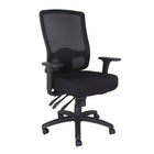 TygerClaw Adjustable Mid Back Mesh Task Office Chair-Mid backrest mimics the human curve for superior lumbar and back support, with a tilt adjustment from 90 to 130 degrees.
