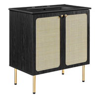 Modway Chaucer 30" Bathroom Vanity - Black-MDF and Particleboard