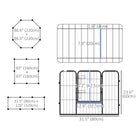 PawHut Heavy Duty 8-Panel Dog Playpen for Small & Medium Dogs - 23.5" L-Multiple fence units can be connected together for a larger dog exercise pen