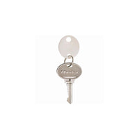 Master Lock Plastic Key Hangers/Tags 1-1/4in (32mm) H x 1-1/10in (28mm) W x 1/2in (12mm) D - White - 20 Pack-Plastic key holders