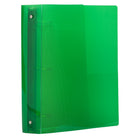JAM Paper Plastic 3 Ring Binder, 2", Green, 2 Pack-Dimensions: 11.5 x 10.5 x 2