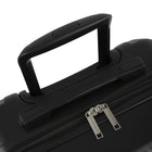 Swiss Mobility 3-Piece ABS Hardside Luggage Set - ABS - Black-Dimensions (with wheels) - Carry-on: 14.5 W x 21.2 H x 7.5 D in, Medium: 17 W x 26 H x 10.2 D in, Large: 19 W x 30 H x 12.2 D in