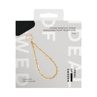 Ideal of Sweden Phone Wristlet - Mid Gold-Attachment patch; TPU, Hardware: Zinc alloy