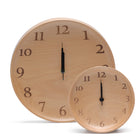 Nexten Pro Wooden Wall Clock - Digit - Dish Shape-Power: Requires 1 AA Battery (Not included)