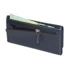 Roots Ladies Slim Clutch Wallet - Navy-Comes in a gift box