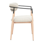 Zuo Equinox Dining Chair - Oyster Grey/Natural-3 year limited warranty